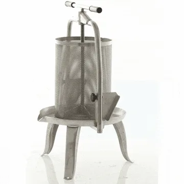 Baesso V30 Inox - Pressoir à vis pour fruits et légumes 30 L – Cage en acier inoxydable