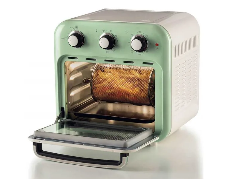 Ariete Vintage Vert - Friteuse à air et four électrique 16 L