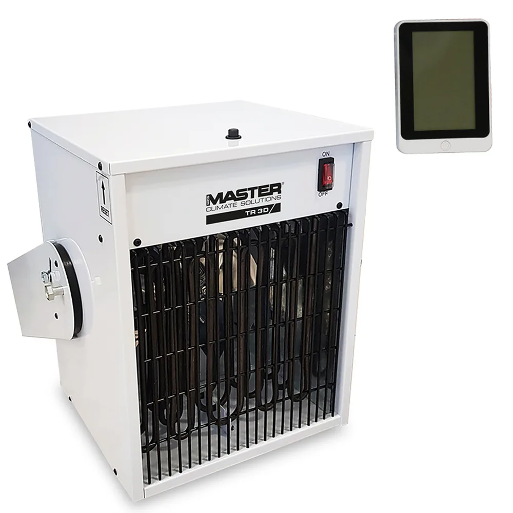 Master TR 3D - Générateur d'air chaud électrique avec ventilateur - 3,3 kW - Unité de commande à distance