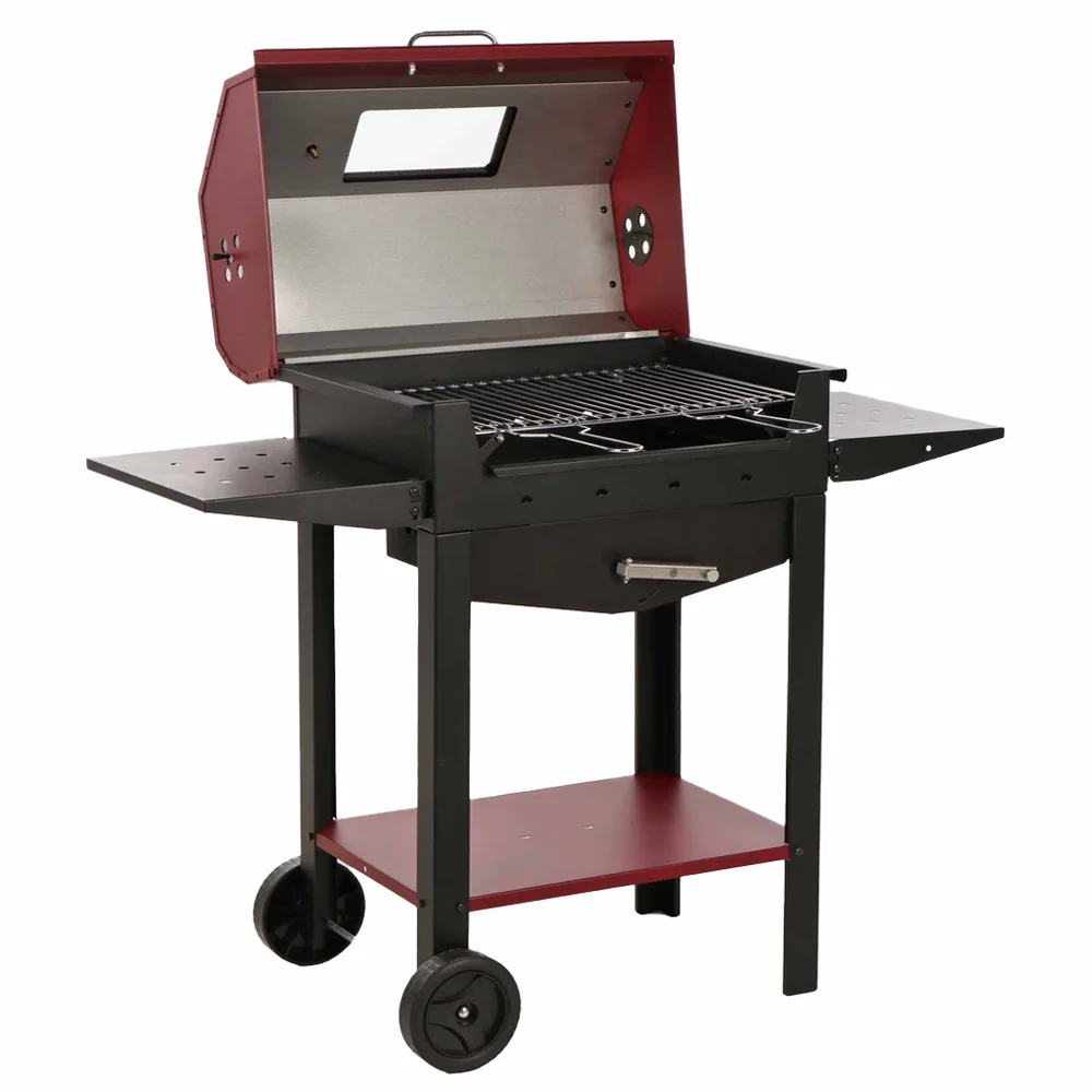 Seven Italy Eliseo Large - Barbecue à charbon en fer artisanal - 67,5x37 cm