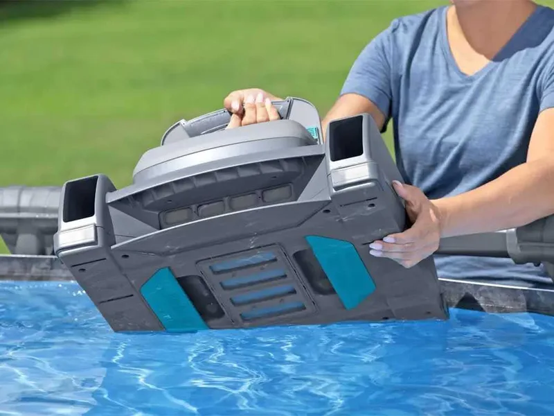Robot nettoyeur de piscine à batterie Bestway Aquatronix Pro G300 - Avec skimmer intégré