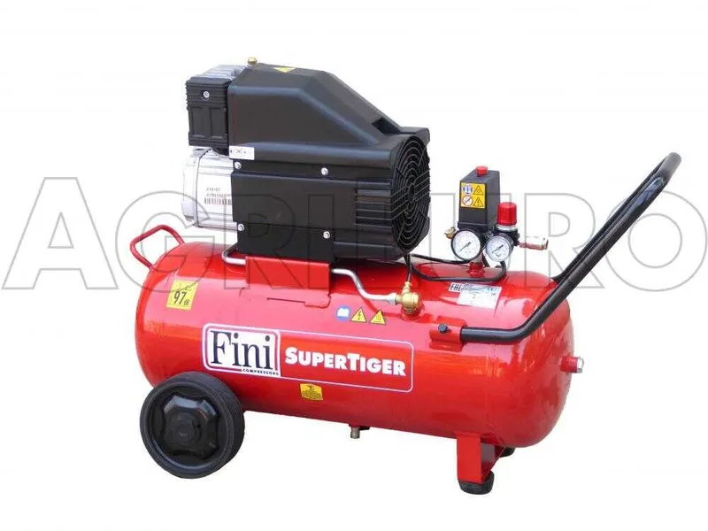 Fini Super Tiger MK 312 - Compresseur d'air électrique monophasé - Moteur 3 CV - 50 L