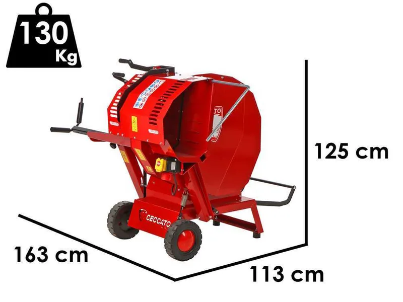 Ceccato Olindo SGT TRI - Scie à bûches circulaire avec chevalet - 400V