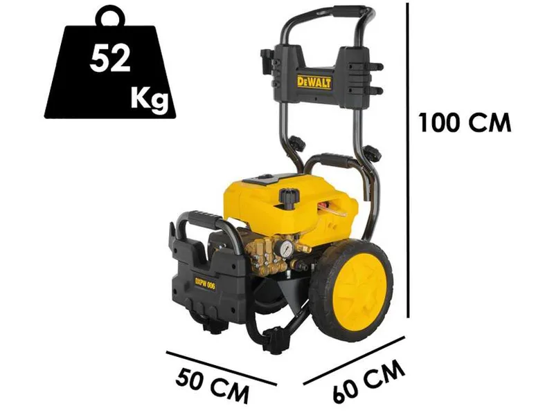 DeWalt DXPW 006E - Nettoyeur haute pression Triphasé professionnel - 170 bars max - 900 l/h