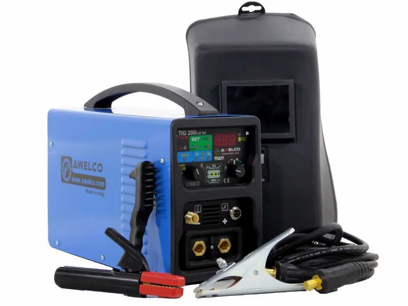 Poste à souder inverter Awelco TIG 200i HF Pulse - TIG DC - MMA - 200A - 230V - valise et kit