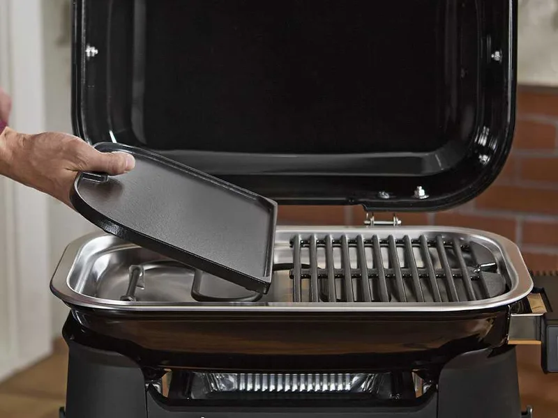 Plancha en fonte émaillée pour barbecue Weber Lumin Compact