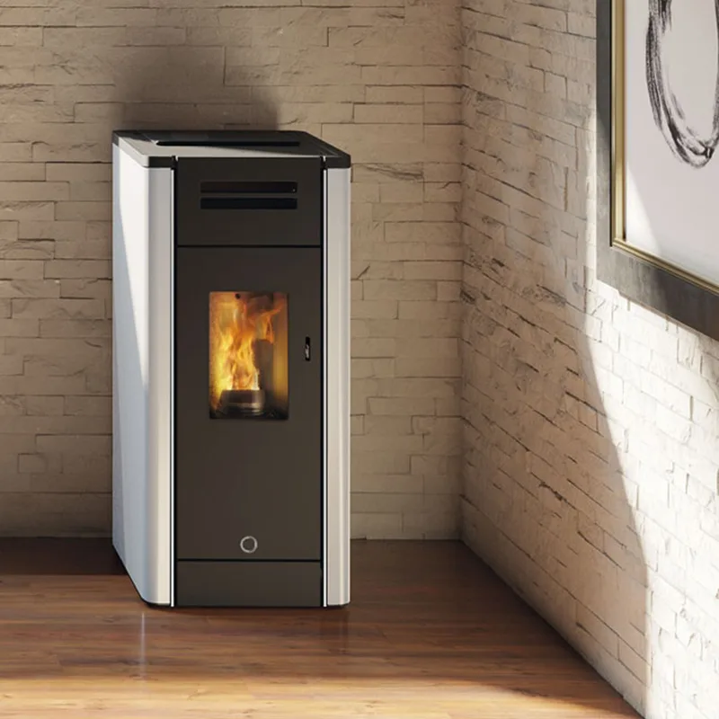 EK63 Metro 110+ Evo Poêle à granulés acier blanc