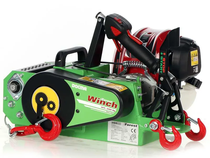 Docma VF150 auto-4 GX50 - Treuil forestier moteur Honda - Câble Ø 6mm de 60m