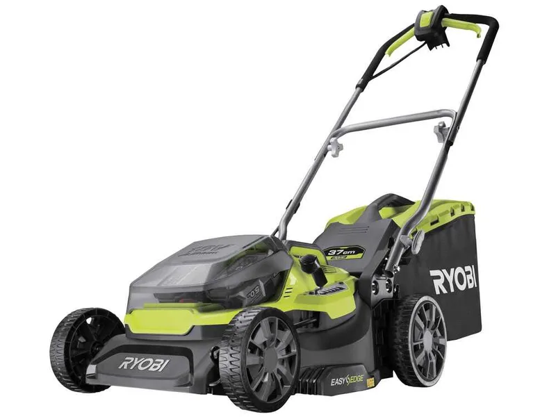 Ryobi Hybrid RY18LMH37A-250 - Tondeuse à gazon à batterie - 2x18V/5Ah - Coupe de 37 cm