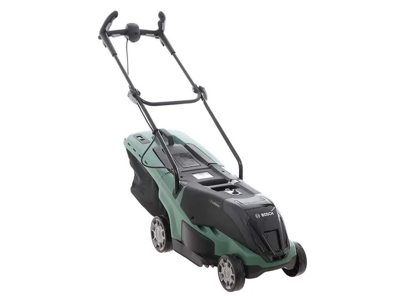 Tondeuse électrique à 2 batteries 2 Ah BOSCH UniversalRotak 36-560 - bac de ramassage 38 cm