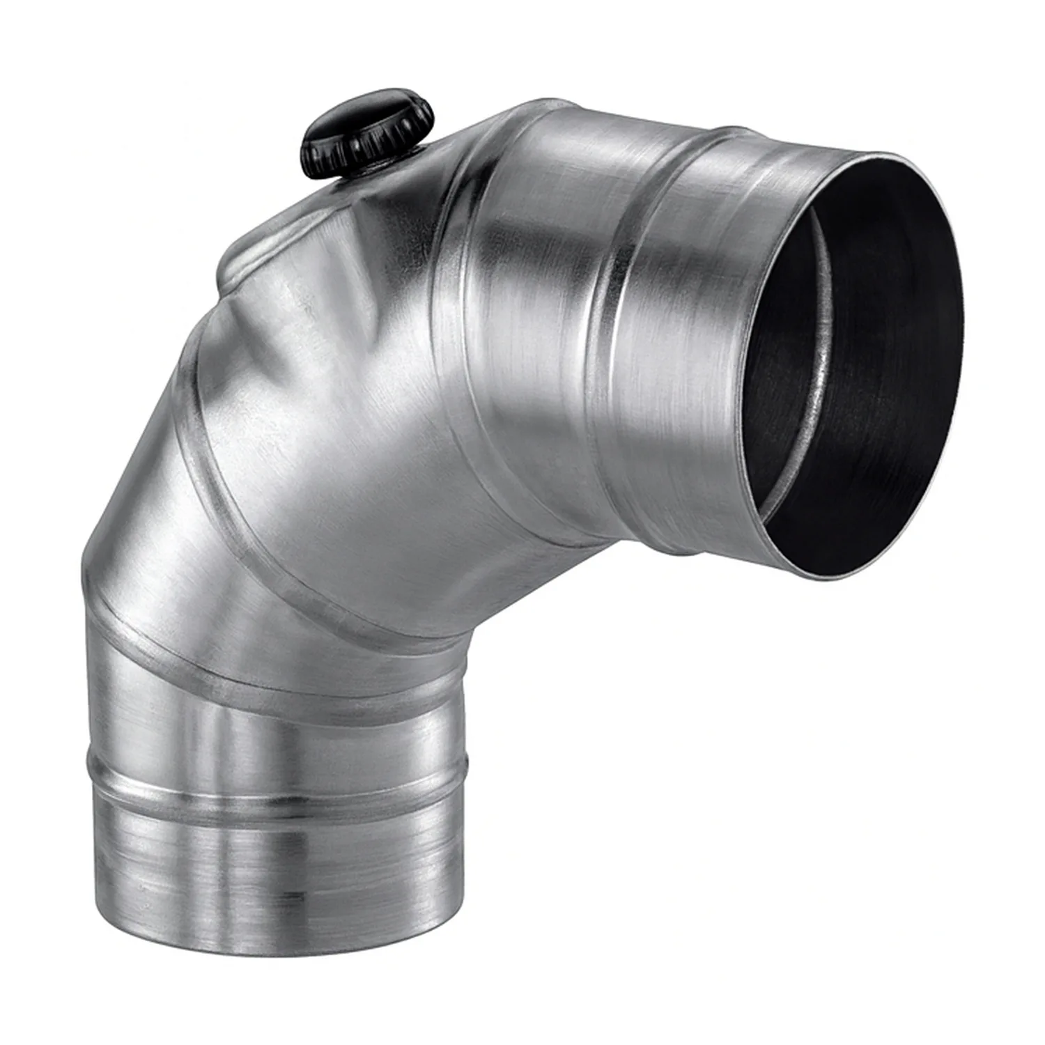 Schiedel PRIMA PLUS coude 90° Ø150 mm avec trappe de visite pour combustibles solides simple paroi mat