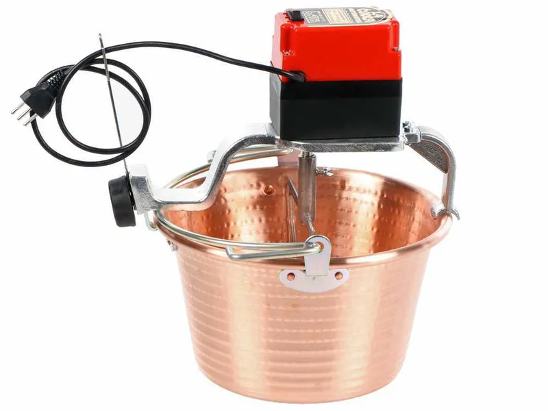 NuovaFac Cuoca Automatica à induction - Chaudron électrique en cuivre martelé - 9L - 24W