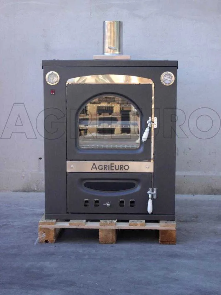 AgriEuro Medius Plus 100 Inc - Four à bois en acier encastrable - Ventilé