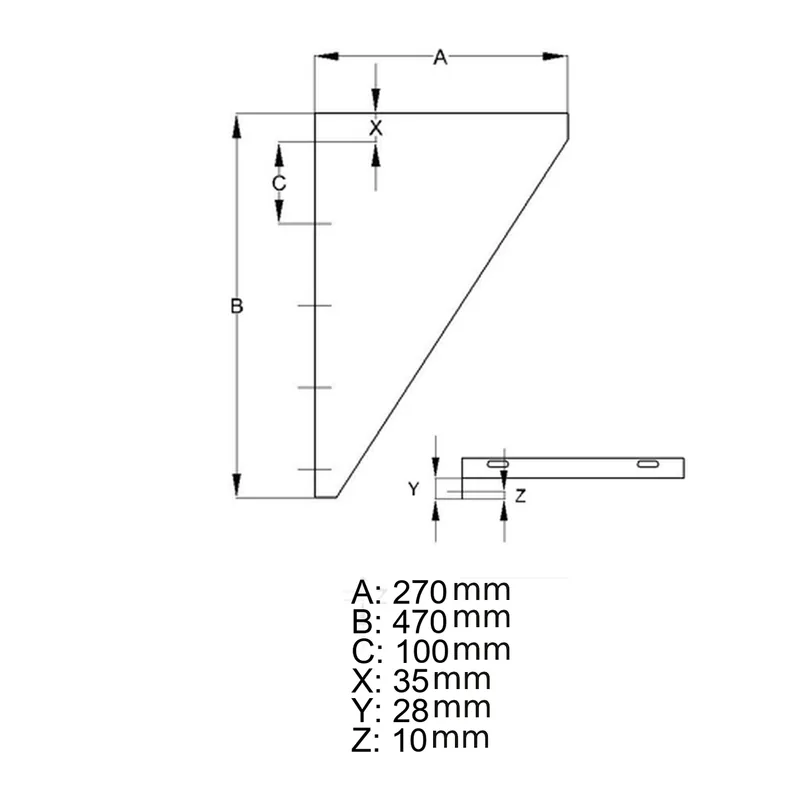 Schiedel équerres de console pour montage mural Ø130 mm brillant
