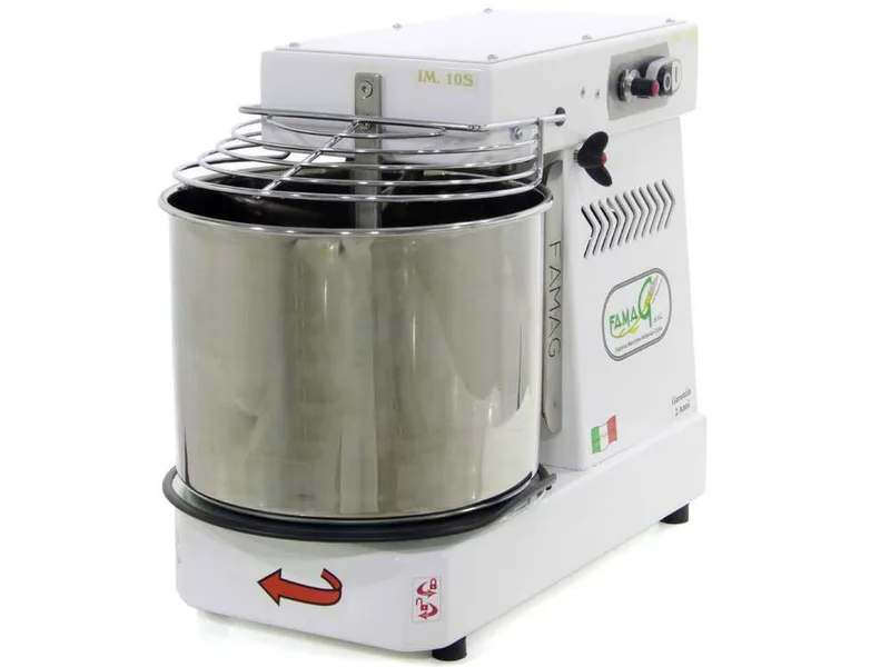 Pétrin à spirale Famag IM 10-S-10V à 10 vitesses - Tête basculante - 10 KG