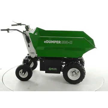 GREENBAY eDumper 500-H -Brouette électrique à batterie - 48V 32Ah - Basculement hydraulique