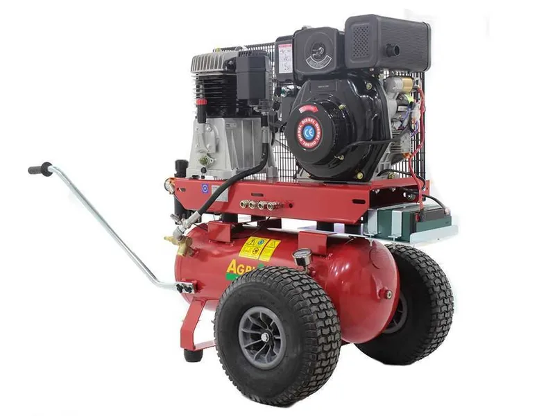Motocompresseur avec moteur diesel AgriEuro GVD 50/700 AE compresseur thermique à gasoil démarrage électrique