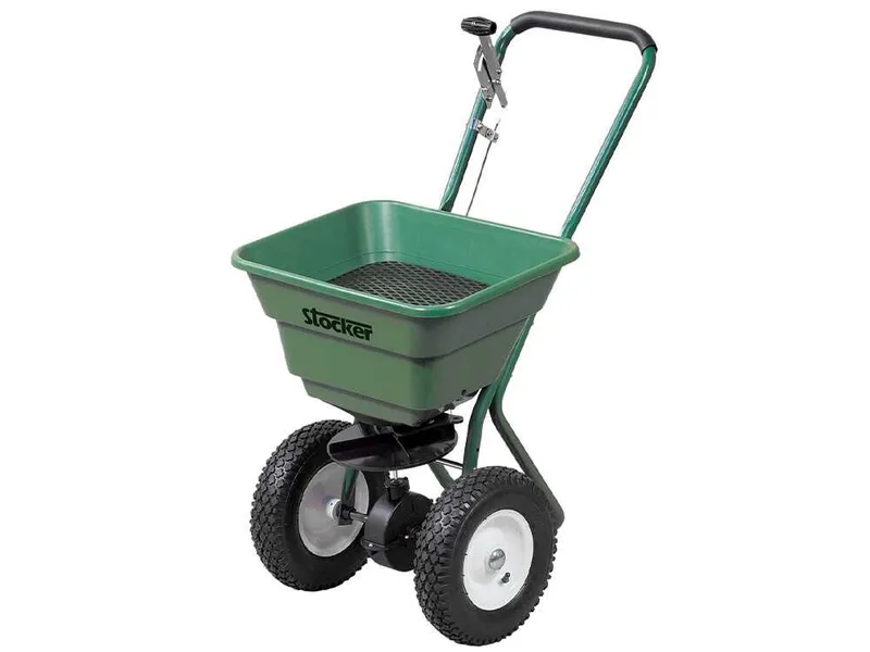 Stocker 3907 - Semoir à poussée manuelle - Épandeur d'engrais - Capacité 60 l