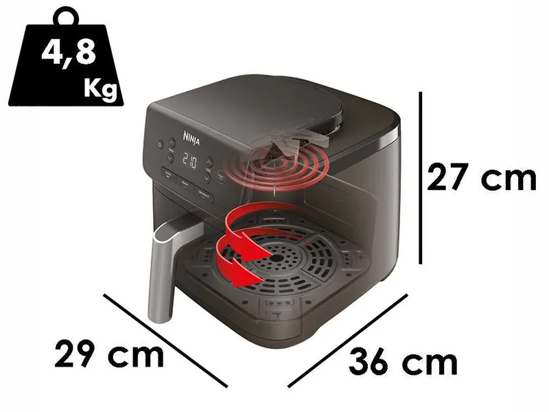 Ninja AF110EU - Friteuse à air chaud 4,7 L
