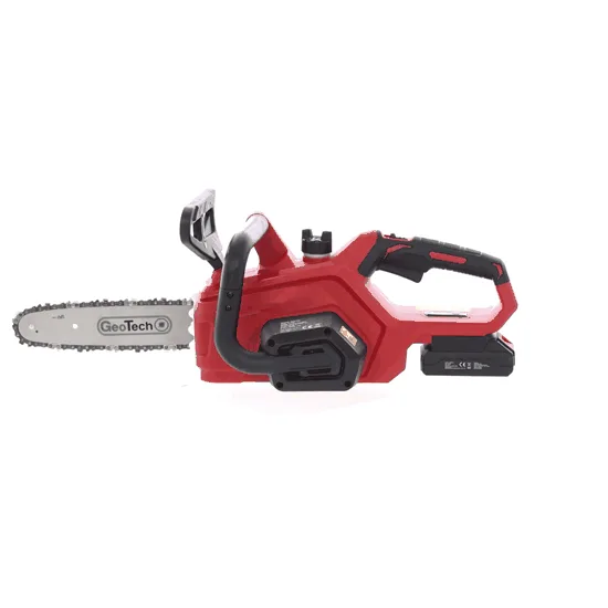GeoTech X-Line CS-20V - Tronçonneuse à batterie 20 V/4 Ah - Guide de 25 cm