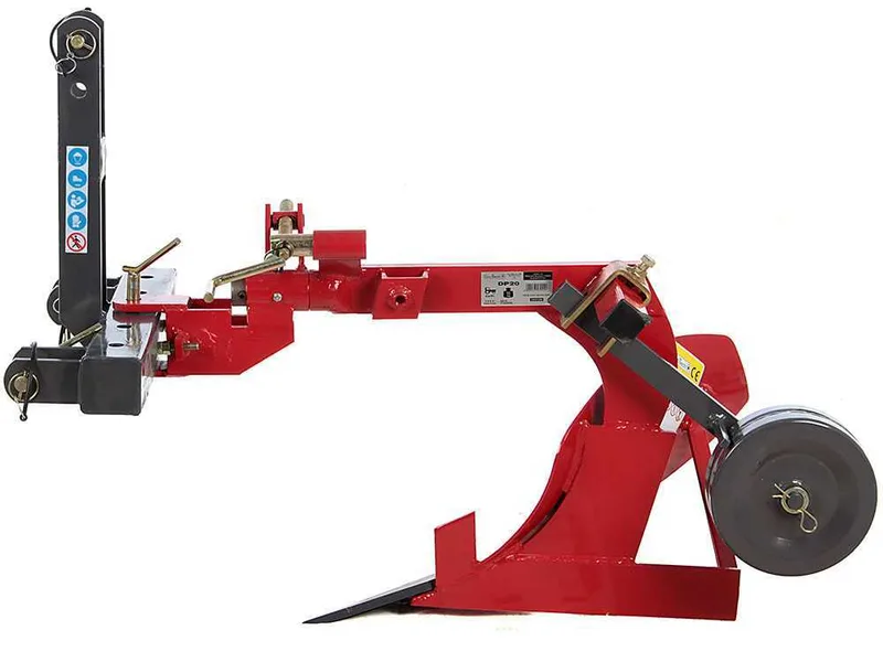 Geotech DP20 - Charrue mono-soc avec structure renforcée - Pour tracteurs avec attelage à trois points