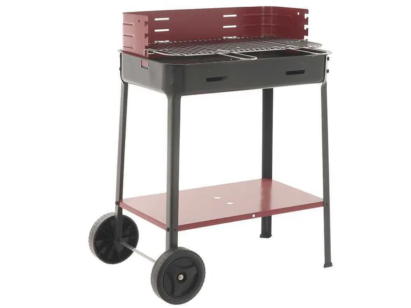 Mille Flavia c/r 55 - Barbecue à charbon en fer artisanal - 55,5x29,5 cm