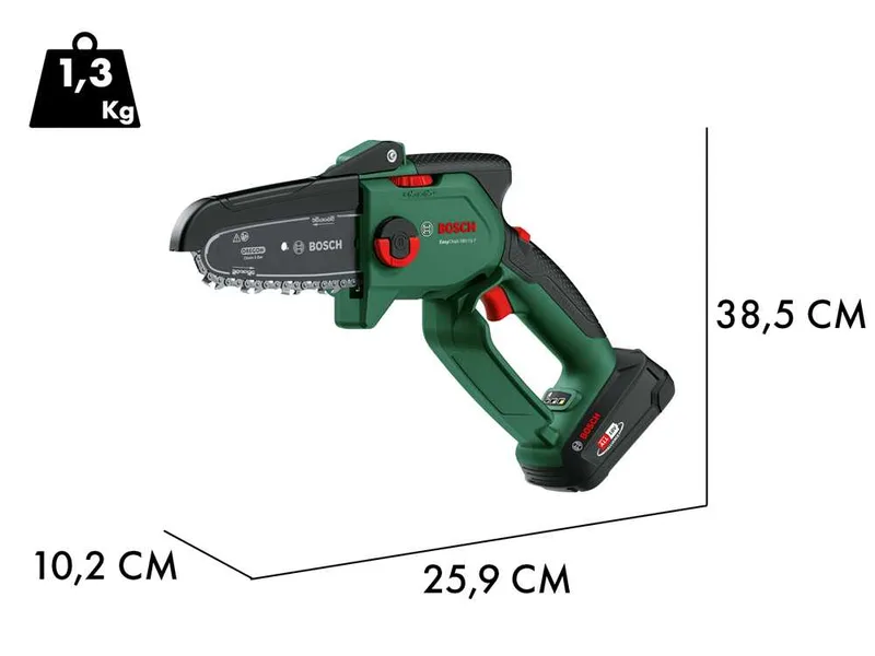 Bosch EasyChain 18V-15-7 - Élagueuse sur batterie - 18 V 2,5 Ah