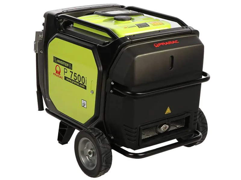 Pramac P7500I - Groupe électrogène à inverter silencieux sur chariot 7 kW - Continu 6,5 kW Monophasé