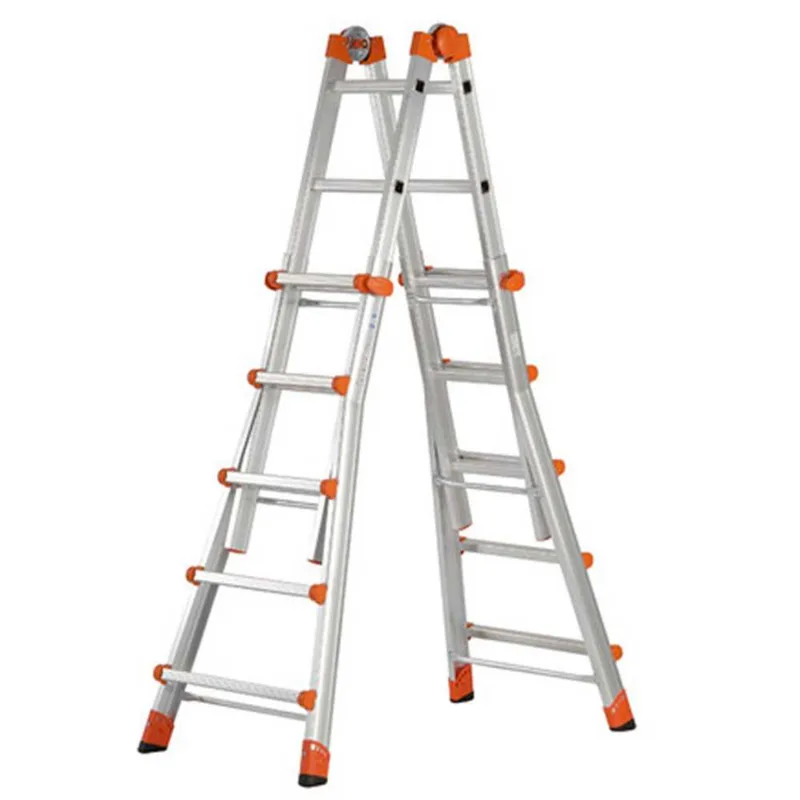 Gierre Peppina AL040DS - 2x10 marches, 5.70 m - Échelle télescopique en aluminium