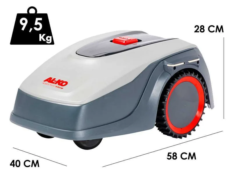 AL-KO 500 W - Robot tondeuse Robolinho - Avec fil périphérique - Batterie au lithium 20V 2,5Ah