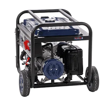 BullMach AMBRA 13800 E-3 - Groupe électrogène sur chariot à essence avec AVR 10 kW - Continu 9 kW Triphasé + ATS