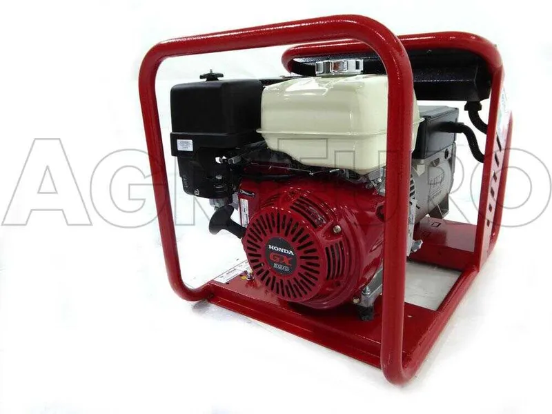 TecnoGen H8000T - Groupe électrogène 6 KW triphasé - Honda GX 390 - alternateur italien