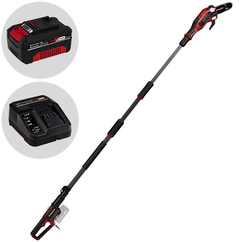 Einhell GP-LC 18/20 Li T BL - Élagueuse électrique à batterie sur perche télescopique - 18 V 4Ah
