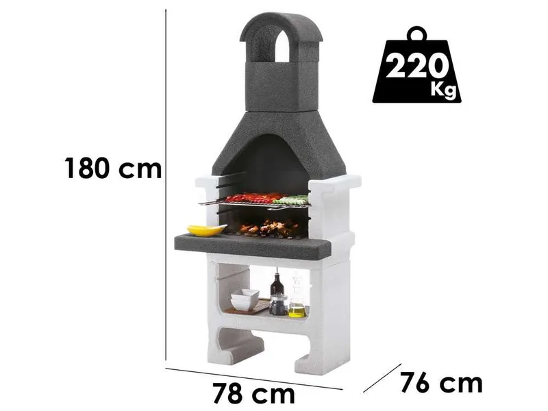 Palazzetti Aral GR - Barbecue à charbon en maçonnerie