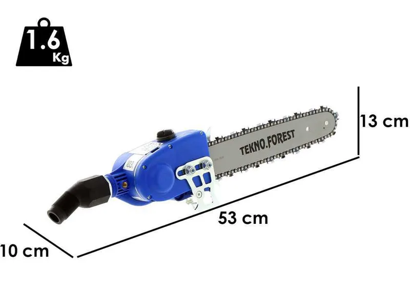 Élagueuse pneumatique à chaîne Paterlini JACK PA 10'' 1/4 - configuration pour perche