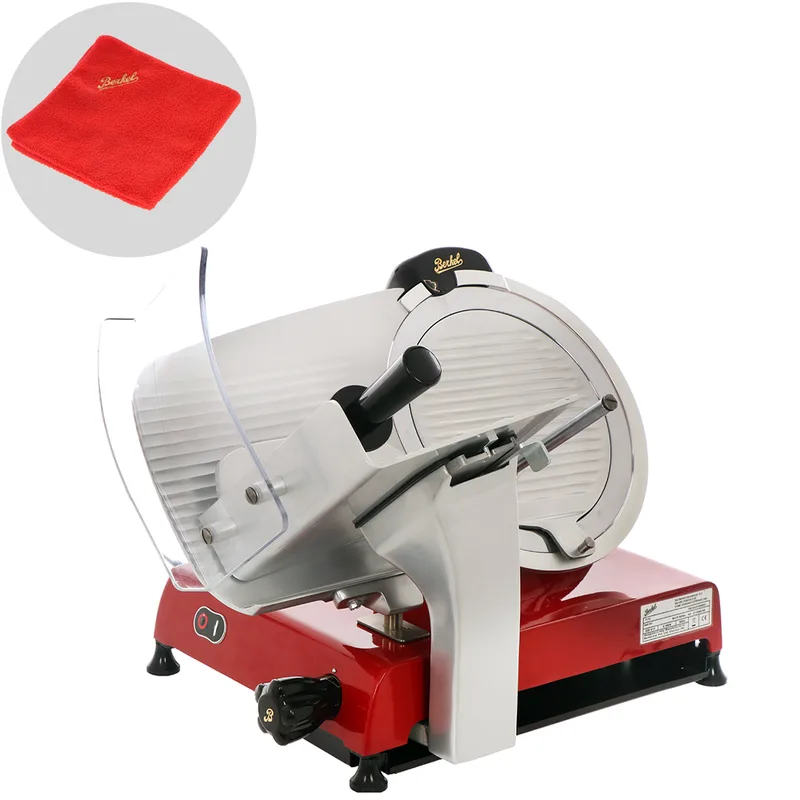 Berkel Red Line 300 Rouge - Trancheuse avec lame en acier chromé de 300 mm