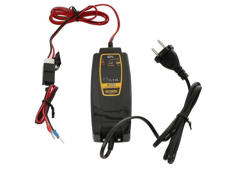 Deca SM C8 - Chargeur de voiture automatique - 12V - Batteries de voiture et moto jusqu'à 35Ah