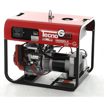 TecnoGen H8000ELX - Groupe électrogène à essence dém. électrique 5.8 kW - Continu 5.2 kW Monophasé