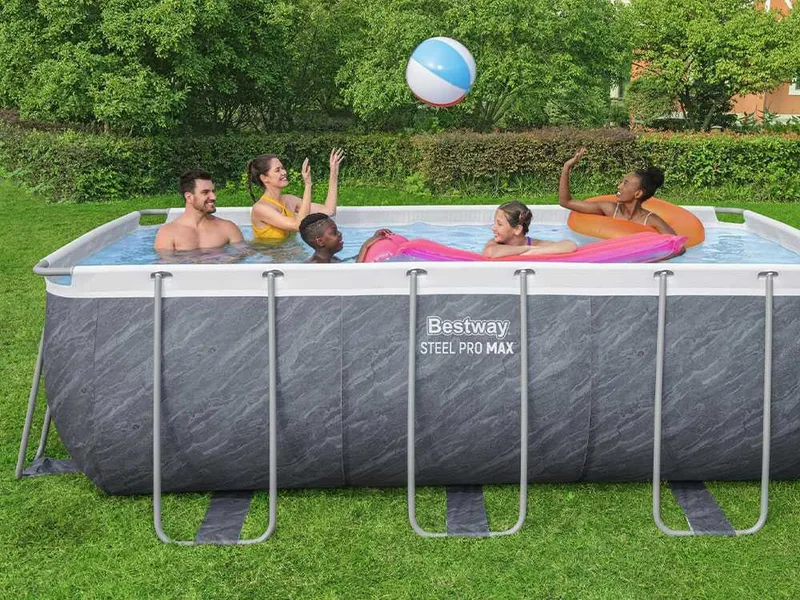 Bestway Steel Pro Max 56722 - 412x201x122 cm - Piscine hors-sol pour 5-6 personnes