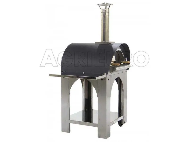 Cibus INOX - Four à bois d'extérieur pour pizza - Capacité de cuisson : 2 pizzas