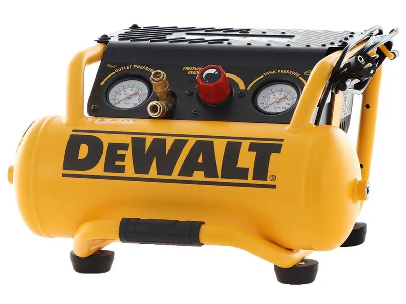DeWalt DPC10RC-QS - Compresseur d'air électrique portatif monophasé, oil-less - Moteur 2 CV - 10 L