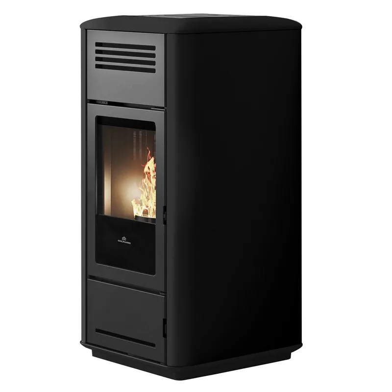 Edilkamin Milla H 12 Evo poêle à granulés hydro acier noir brillant