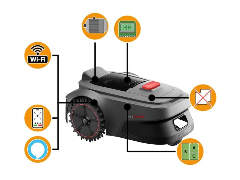 MOVA ViAX 250 - Robot tondeuse - Sans installation - Avec Abri