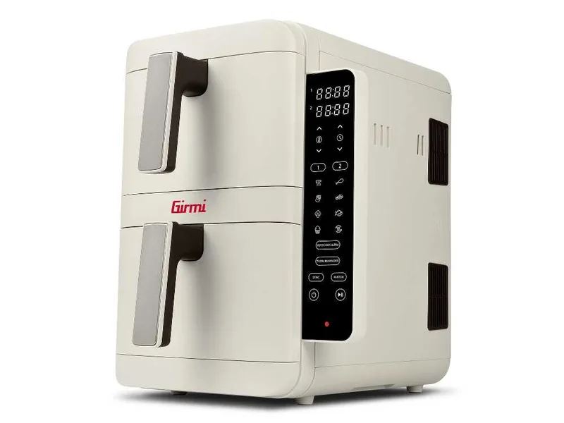 Girmi FG41 EcoFrit Dual - Friteuse à air numérique à double panier 9 L