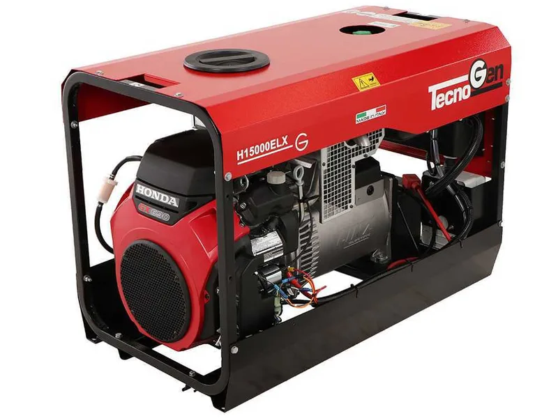 TecnoGen H15000ELX - Groupe électrogène à essence - Honda GX690 - Continu 9.4 kW monophasé