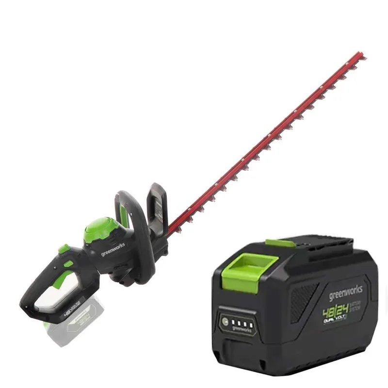 Greenworks G48HT 48V - Taille-haie à batterie 48V/2Ah - Lame de 61 cm