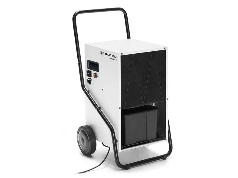 Trotec TTK 350 S – Déshumidificateur sur roues – 63,5 L/24 h – Pour surfaces jusqu’à 180 m²