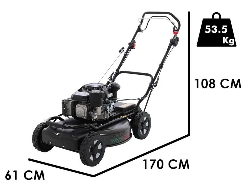 Marina Systems GRINDER Pro Max 4x4 60 - Tondeuse à gazon thermique tractée - Moteur Kohler CV224