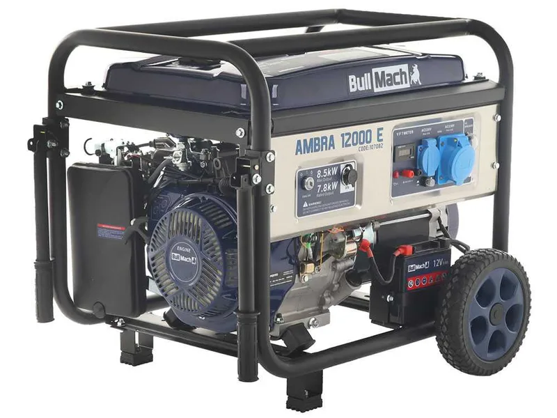 BullMach AMBRA 12000 E - Groupe électrogène 8.5 Kw monophasé - Boîtier ATS inclus