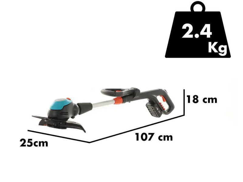 Gardena EasyCut 23/18V P4A - Coupe-bordure à batterie - 18V 2Ah